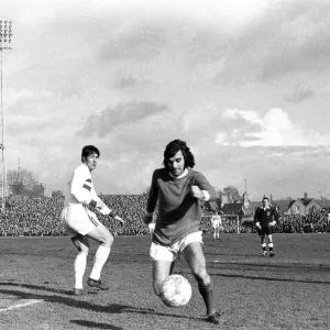 Manchester United footballer George Best in action during the FA Cup fifth round match Manchester United footballer George Best in action during the FA Cup fifth round match
