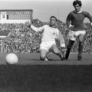 Manchester United footballer George Best in action against Nottingham Forest during Manchester United footballer George Best in action against Nottingham Forest during