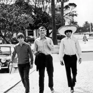 Manchester United's George Best in Sombrero, 1966 Print Manchester United's George Best in Sombrero, 1966 Print