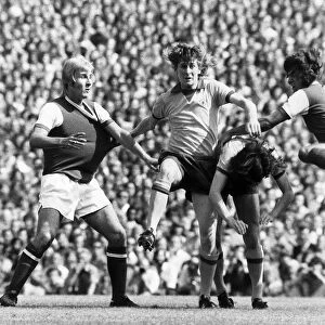 Manchester United footballer Gerry Daly in action during the 3-0 defeat against Arsenal