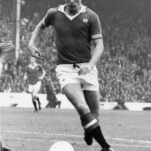 Manchester United footballer Sammy McIlroy on the ball during the League Division One Manchester United footballer Sammy McIlroy on the ball during the League Division One