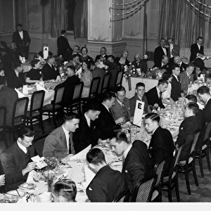 Manchester United hold their promotion dinner at the Midland Hotel. 27th July 1938