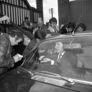 Manchester United manager Frank O Farrell briefs reporters on the George Best Manchester United manager Frank O Farrell briefs reporters on the George Best