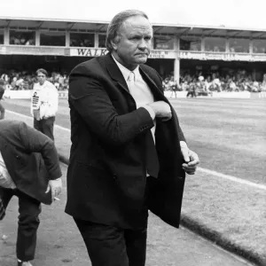 Manchester United manager Ron Atkinson. September 1986 P003658 Manchester United manager Ron Atkinson. September 1986 P003658
