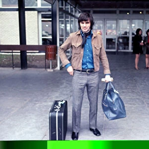 Manchester United and Northern Ireland footballer George Best at the airport