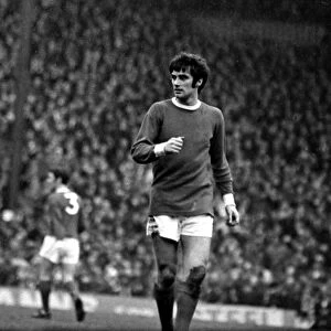 Manchester United star George Best during the match against Nottingham Forest at Old