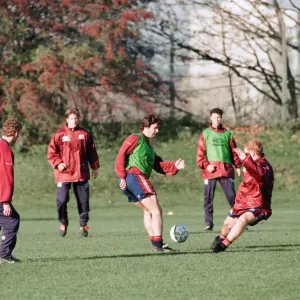 Manchester United in Training Print 18th November 1996