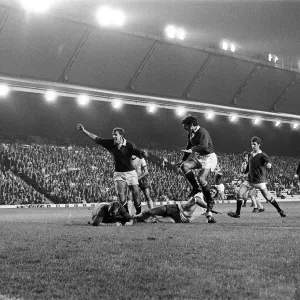 Manchester United v Arsenal, League Division One, score final 3 - 1 à Manchester United. Manchester United v Arsenal, League Division One, score final 3 - 1 à Manchester United.