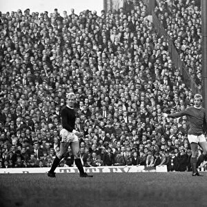 Manchester United v Arsenal - October 1967 Denis Law of Manchester United
