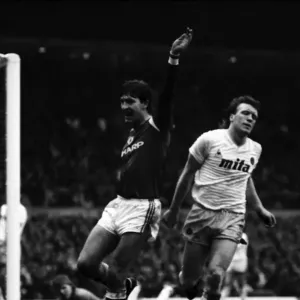 Manchester United v. Aston Villa. March 1985 MF20-12-048 The final score was a Manchester United v. Aston Villa. March 1985 MF20-12-048 The final score was a