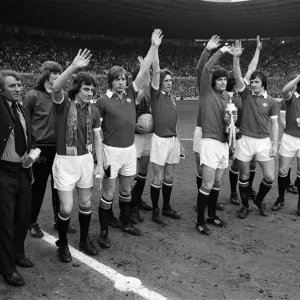 Manchester United v Blackpool, League Division Two, final score 4-0 to Manchester United Manchester United v Blackpool, League Division Two, final score 4-0 to Manchester United