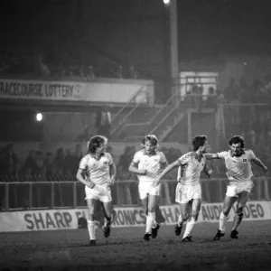 Manchester United contre Everton. Mars 1985 MF20-09 Le score final était un partage d'un but.