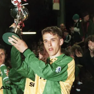 Philip Neville Holds Up FA Lancashire Youth Cup Print Philip Neville Holds Up FA Lancashire Youth Cup Print
