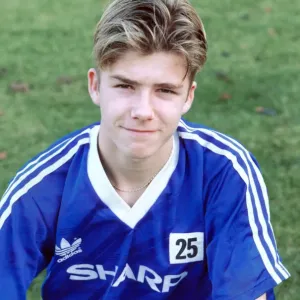 David Beckham 1991 Print - Manchester United Youth Team David Beckham 1991 Print - Manchester United Youth Team