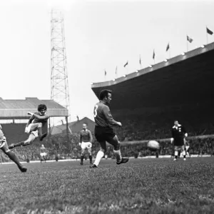 Manchester United's George Best in Action Print 1968 Manchester United's George Best in Action Print 1968