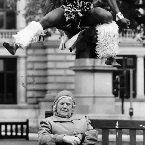 Mandla Lande African dancer from South African group Amampondo in Glasgow for Mayfest Mandla Lande African dancer from South African group Amampondo in Glasgow for Mayfest
