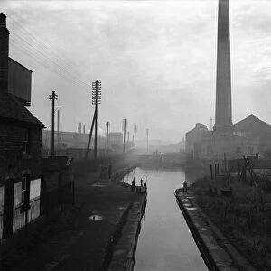 The Manure lock basin at Wolverhampton 12th January 1950 Local Caption Watscan