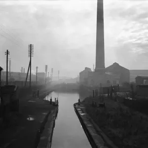 The Manure Lock Basin Print, Wolverhampton 1950