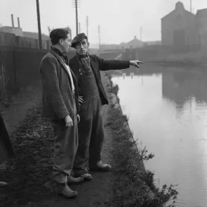 The Manure Lock Basin Print, Wolverhampton 1950