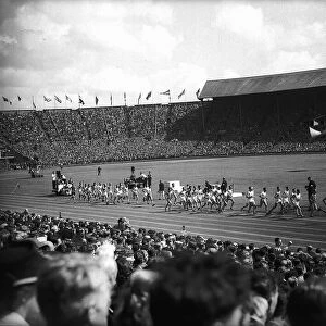 The Marathon runners during the London Olympics Games 1948 at Wembley