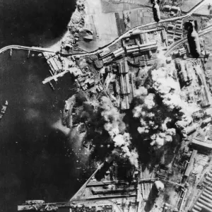 U.S. Air Force Print: Piombino Port Bombing, 22nd February 1944 U.S. Air Force Print: Piombino Port Bombing, 22nd February 1944