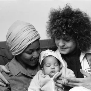 Marc Bolan with girlfriend Gloria Jones and their baby son Marc Bolan with girlfriend Gloria Jones and their baby son