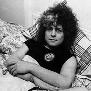 Marc Bolan pop singer in bed 1976