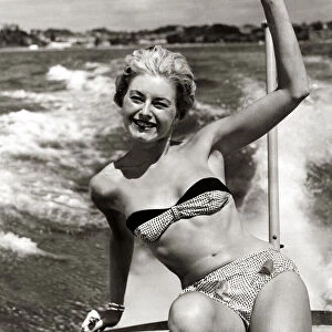 Margaret Loraine Daily Mirror Clothing Fashion Show 1959 Beach seaside bikini