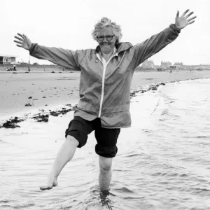 Margaret Moore Print, Ayr Beach 1980