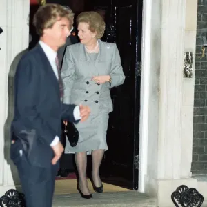 Margaret Thatcher at 10 Downing Street following the Prime Ministers resignation Margaret Thatcher at 10 Downing Street following the Prime Ministers resignation