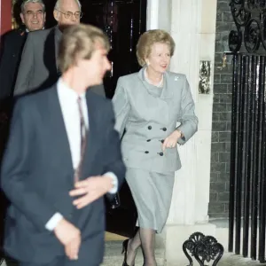 Margaret Thatcher at 10 Downing Street following the Prime Ministers resignation Margaret Thatcher at 10 Downing Street following the Prime Ministers resignation