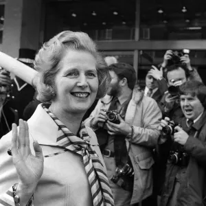 Margaret Thatcher acclaimed as Conservative leader Feb 1975
