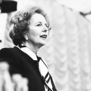 Margaret Thatcher addressing a Tory Central Council Conference at the Palace Hotel Margaret Thatcher addressing a Tory Central Council Conference at the Palace Hotel