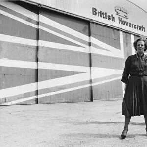 Margaret Thatcher campaigning at British Hovercraft HQ on Isle of Wight - June 1983