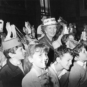 Margaret Thatcher at House of Commons childrens party- May 1985