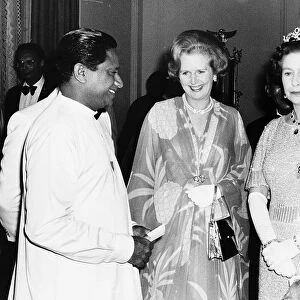 Margaret Thatcher MP Prime Minister with the Queen August 1979