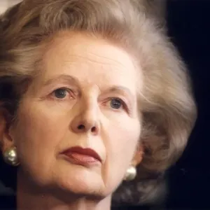 Margaret Thatcher at the Mstrict Referendum - 2nd February 1993. Neg No 93 / 1147 Margaret Thatcher at the Mstrict Referendum - 2nd February 1993. Neg No 93 / 1147