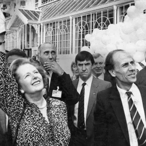 Margaret Thatcher and Norman Tebbit at Grand Hotel Brighton Print Margaret Thatcher and Norman Tebbit at Grand Hotel Brighton Print