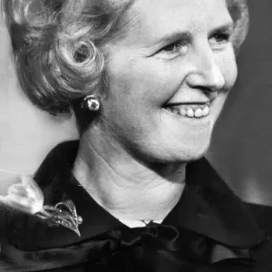 Margaret Thatcher at press conference following election as Tory leader - February 1975 Margaret Thatcher at press conference following election as Tory leader - February 1975