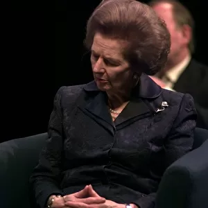 Margaret Thatcher sleeping during speech by October 1998 iain duncan smith at conference