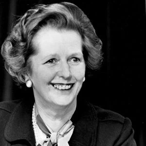 Margaret Thatcher smiling - May 1983