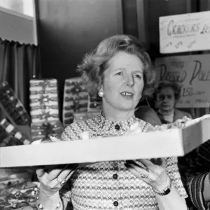 Margaret Thatcher Print - Christmas Cracker Factory Visit 1977 Margaret Thatcher Print - Christmas Cracker Factory Visit 1977