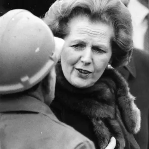Margaret Thatcher visiting Sunderland North Sands to name the Stena Seawell Margaret Thatcher visiting Sunderland North Sands to name the Stena Seawell
