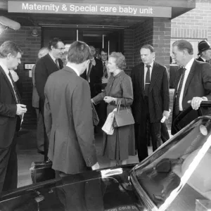 Margaret Thatcher visits Newcastle General Hospital Margaret Thatcher visits Newcastle General Hospital