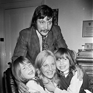 Margo MacDonald, Scottish National Party MP, at home with her daughters Petra and Zoe