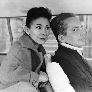 Margot Fonteyn Tänzerin des Balletts nimmt ihren geimpften Ehemann für den Tag heraus