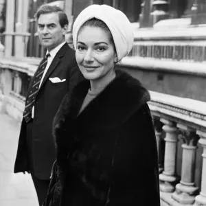 Maria Callas the opera singer and the Greek shipping tycoon Aristotle Onassis attend Maria Callas the opera singer and the Greek shipping tycoon Aristotle Onassis attend