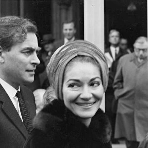 Maria Callas the opera singer and millionnaire Aristotle Onassis were at the High Court