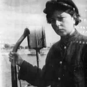 Maria Parpetova Print, Volga River Passenger Steamer 1941