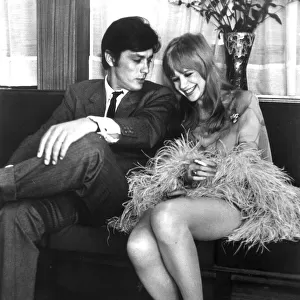MARIANNE FAITHFUL MEETS ALAIN DELON FOR THE FIRST TIME BEFORE FILMING